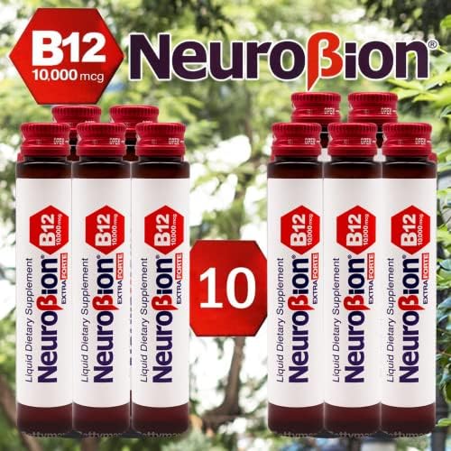 Neurobion Extra Forte B12 10000 Mcg Vials Extreme Powerful 25 Ml 10 Vials Per Box Berry Flavor 6284